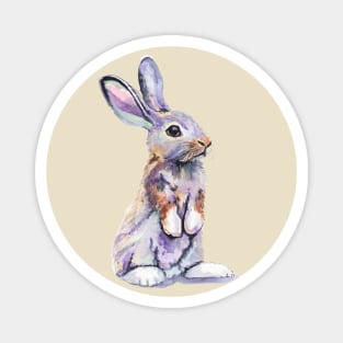 Cute Bunny Rabbit painting Magnet